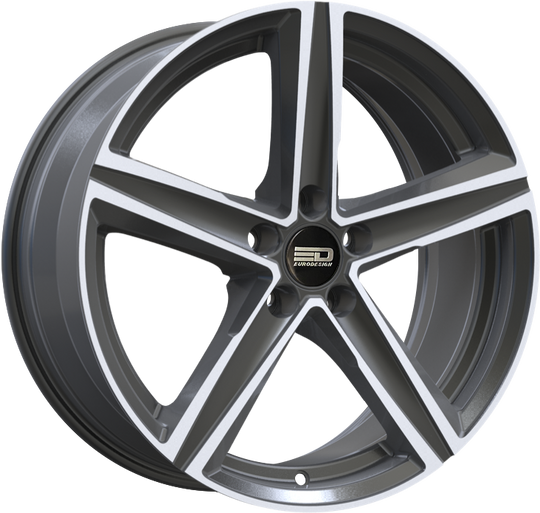 S1985D4067GMP - Euro Design Spa 19X8.5 5X108 ET 40MM Gunmetal Polished - Euro Design Wheels Canada