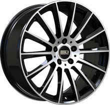 Load image into Gallery viewer, SAC1995F48666GBM - Euro Design Sacco 19X9.5 5X112 ET 48MM Gloss Black Machined - Euro Design Wheels Canada