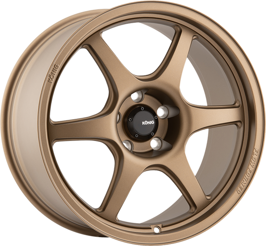 HF87510408 - Konig Hexaform 17X8 5X100 ET 40MM Matte Bronze - Konig Wheels Canada