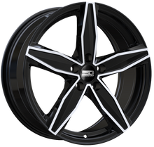 Load image into Gallery viewer, BER1670B4072GBP - Euro Design Berlin 16X7 5X100 ET 40MM Gloss Black Polished - Euro Design Wheels Canada