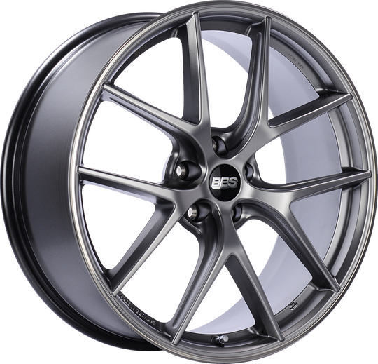 CI2602BPO - BBS CIR 19X10.5 5X112 ET 35MM Platinum Silver With Polished Stainless Steel Rim Protector - BBS Wheels Canada