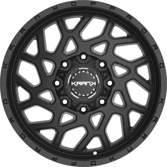 K802295817P7SB - Krank Offroad Ambush 22X9.5 8X170 ET 7MM Satin Black - Krank Offroad Wheels Canada