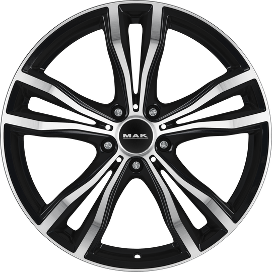 F0520XMBM40WS2X - MAK X-Mode 20X10.5 5X112 ET 40MM Black Mirror - MAK Wheels Canada