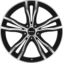 Load image into Gallery viewer, F1021XMBM50WS6X - MAK X-Mode 21X10 5X112 ET 50MM Black Mirror - MAK Wheels Canada