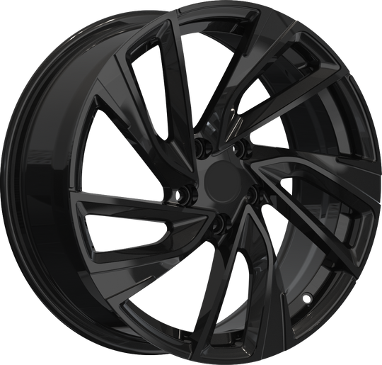 RW150011 - YKW Replicas VR1 18X7.5 5X112 ET 42MM Gloss Black - YKW Replicas Wheels Canada
