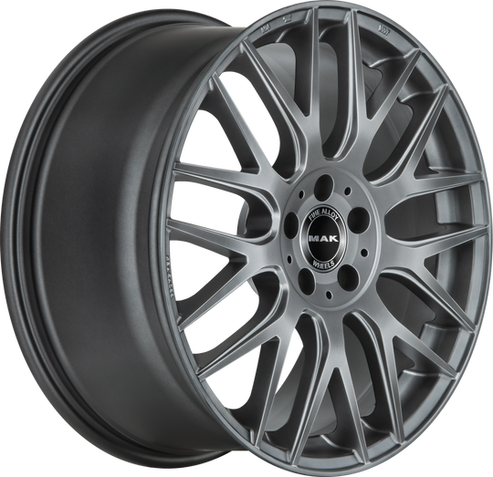 F8090OWTM20WSX - MAK Arrow 19X8 5X112 ET 20MM Matte Titanium - MAK Wheels Canada
