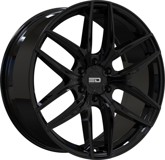 F2096352587GB - Euro Design Forza 6 20X9 6X135 ET 25MM Gloss Black - Euro Design Wheels Canada