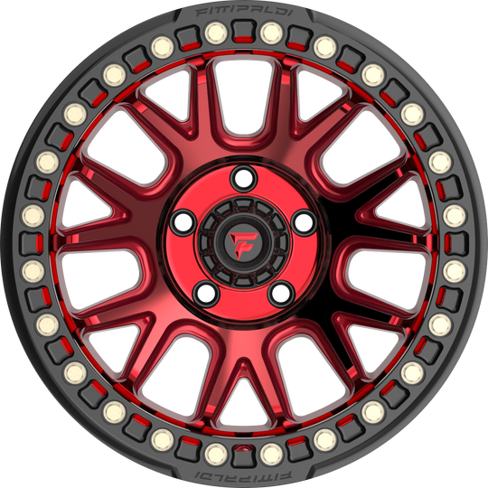 FB151-17905127N38R - Fittipaldi Offroad FB151R 17X9 5X127 ET -38MM Metallic Red - Fittipaldi Offroad Wheels Canada