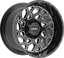 Load image into Gallery viewer, K80221263539N44GBML - Krank Offroad Ambush 22X12 6X139.7 / 6X135 -44mm Gloss Black Milled - Krank Offroad Wheels Canada