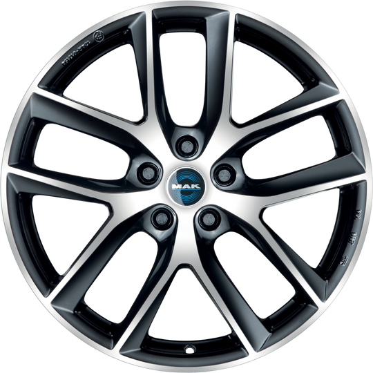 F9590VJBM45FR3 - MAK Voltage 19X9.5 5X114.3 ET 45MM Black Mirror - MAK Wheels Canada