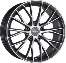 Charger l'image dans la galerie, F8590MUQM30I2B - MAK Munchen 19X8.5 5X120 ET 30MM Gunmetal With Mirror Face - MAK Wheels Canada