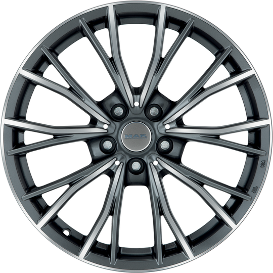 F7580MKQM45I4BX - MAK Mark 18X7.5 5X120 ET 45MM Gunmetal With Mirror Face - MAK Wheels Canada