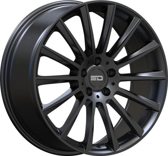 SAC198F30666MB - Euro Design Sacco 19X8 5X112 ET 30MM Matte Black - Euro Design Wheels Canada