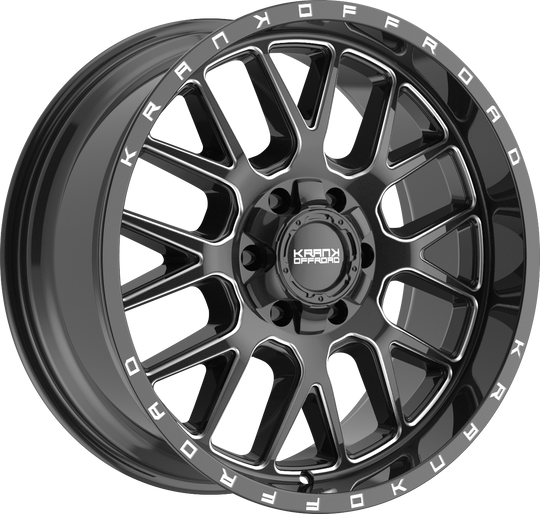 K1020963539Q00GBML - Krank Offroad Fuse 20X9 6X139.7 / 6X135 0mm Gloss Black Milled - Krank Offroad Wheels Canada