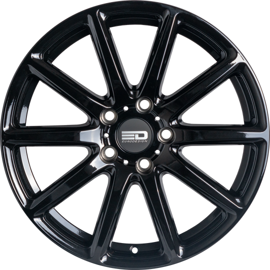 L188F2166GB - Euro Design Legend 18X8 5X112 ET 21MM Gloss Black - Euro Design Wheels Canada