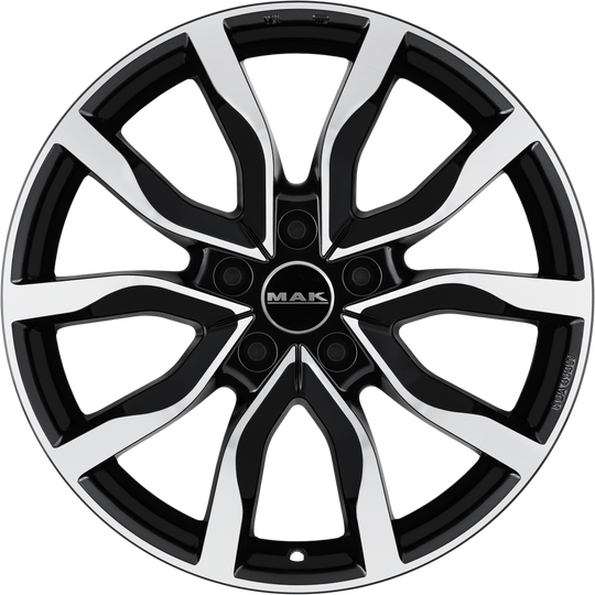 F8090HIBM38IR2 - MAK Highlands 19X8 5X120 ET 38MM Black Mirror - MAK Wheels Canada