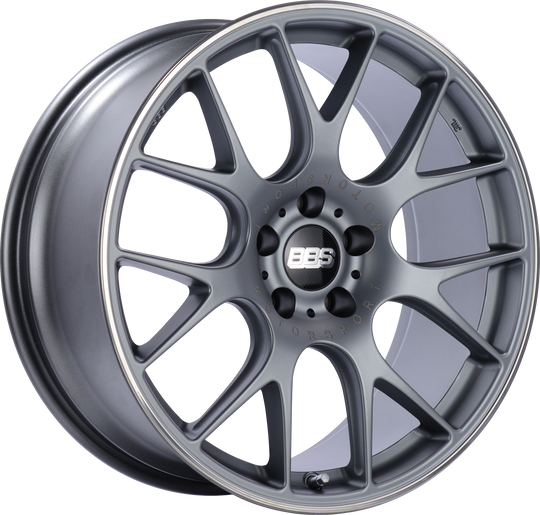 CH131TIPO - BBS CHR 19X9.5 5X112 ET 35MM Titanium Paint With Polished Stainless Steel Rim Protector - BBS Wheels Canada