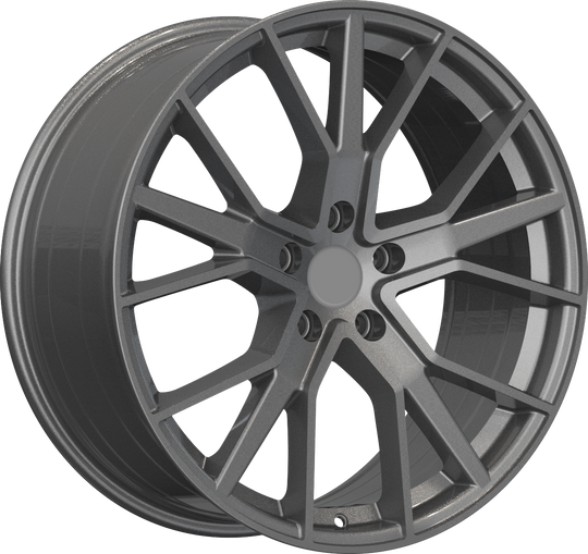 RW150009 - YKW Replicas AR14 18X8 5X112 ET 45MM Gloss Gunmetal - YKW Replicas Wheels Canada