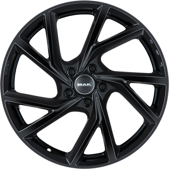 F7580KAGB49PE4X - MAK Kassel 18X7.5 5X100 ET 49MM Gloss Black - MAK Wheels Canada