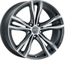 Load image into Gallery viewer, F0521XMQM43WS3X - MAK X-Mode 21X10.5 5X112 ET 43MM Gunmetal With Mirror Face - MAK Wheels Canada