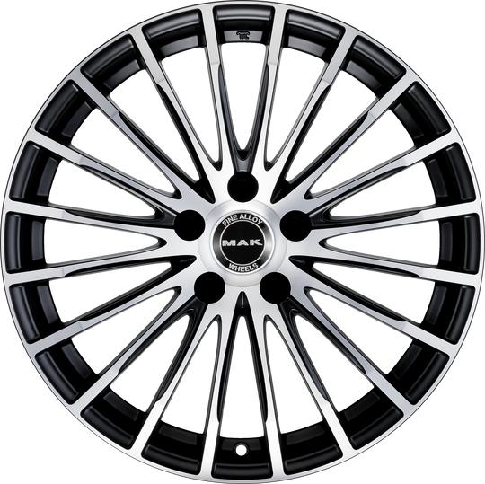 F8590FAIB45WS3X - MAK Starlight 19X8.5 5X112 ET 45MM Ice Black - MAK Wheels Canada