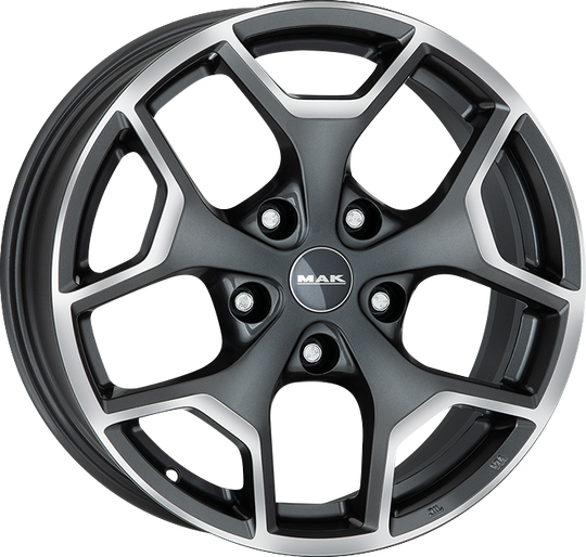 F7570LBQM44C3YX - MAK Liberty 17X7.5 5X127 ET 44MM Gunmetal With Mirror Face - MAK Wheels Canada