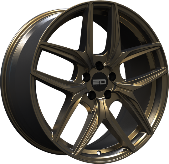 F209EFS3572MBZ - Euro Design Forza - EFS 20X9 5X100 / 5X105 / 5X110 / 5X112 / 5X115 / 5X118 / 5X108 ET 35MM Matte Bronze - Euro Design Wheels Canada