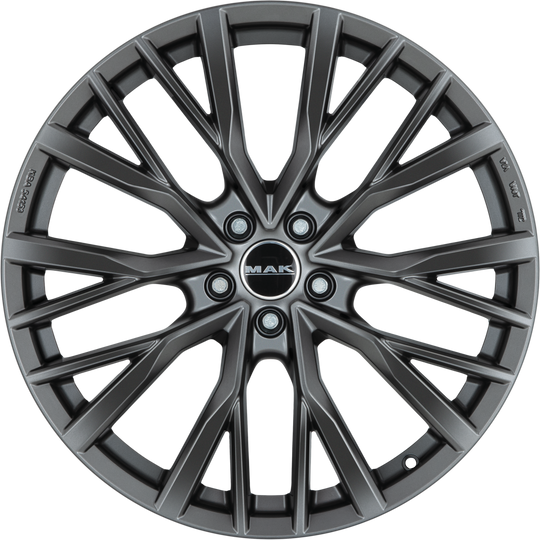 F8521KETD42GD2X - MAK Kent 21X8.5 5X108 ET 42MM Matte Titanium Dark - MAK Wheels Canada