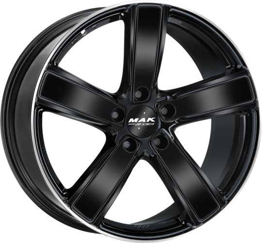 F1021UDGL19WSX - MAK Turismo-D-FF 21X10 5X112 ET 19MM Gloss Black Mirror Ring - MAK Wheels Canada