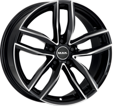 Load image into Gallery viewer, F8080RHBM39WS2X - MAK Sarthe 18X8 5X112 ET 39MM Black Mirror - MAK Wheels Canada