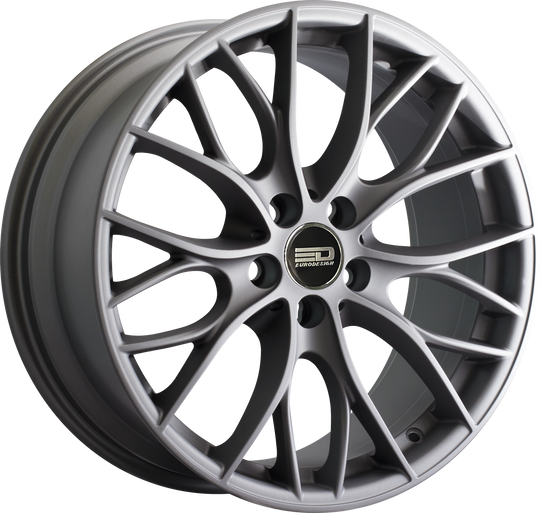 CAM1880EFS4272MG - Euro Design Camillo - EFS 18X8 5X100 / 5X105 / 5X110 / 5X112 / 5X115 / 5X118 / 5X108 ET 42MM Matte Gunmetal - Euro Design Wheels Canada