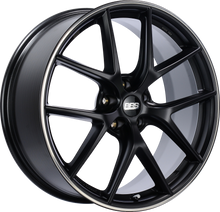 Load image into Gallery viewer, CI2001BPO - BBS CIR 19X8 5X108 ET 45MM Black With Polished Stainless Steel Rim Protector - BBS Wheels Canada