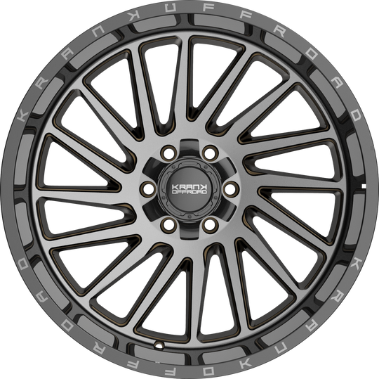 K2021263539N44DTB - Krank Offroad Coil 20X12 6X139.7 / 6X135 -44mm Bronze Dark Tint With Gloss Black Barrel - Krank Offroad Wheels Canada