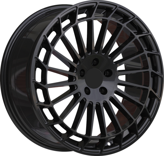 RW150030 - YKW Replicas MR3 19X9 5X112 ET 35MM Gloss Black - YKW Replicas Wheels Canada