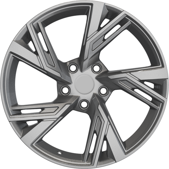 RW150005 - YKW Replicas AR12 18X8 5X112 ET 35MM Gloss Gunmetal - YKW Replicas Wheels Canada