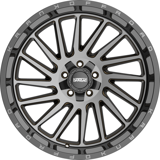 K20221252739N44DTB - Krank Offroad Coil 22X12 5X127 ET -44MM Bronze Dark Tint With Gloss Black Barrel - Krank Offroad Wheels Canada