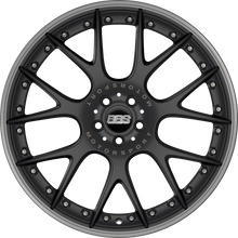 Load image into Gallery viewer, CH609BPPO-MTSP - BBS CHRII 21X10.5 5X112 ET 17MM Black With Platinum Rim, Stainless Steel Rim Protector and Motorsport Etching - BBS Wheels Canada