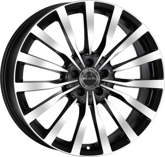 F9080KNBM33WSX - MAK Krone 18X9 5X112 ET 33MM Black Mirror - MAK Wheels Canada