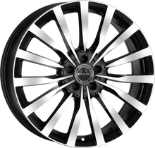 Load image into Gallery viewer, F8080KNBM41WS3X - MAK Krone 18X8 5X112 ET 41MM Black Mirror - MAK Wheels Canada