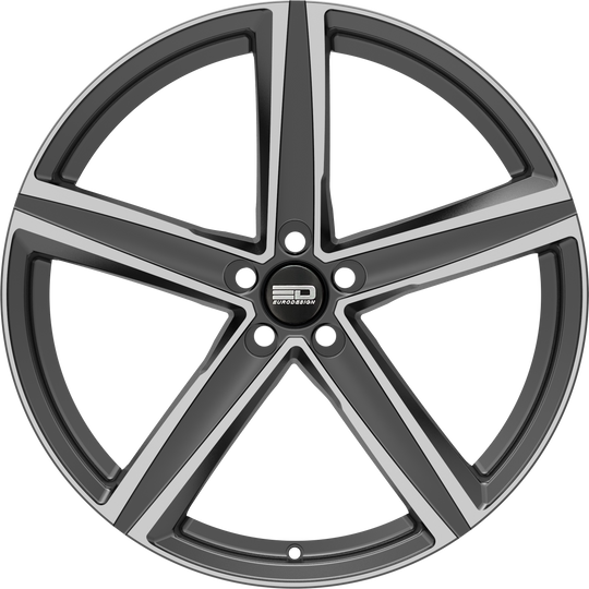 S1880G3560GMP - Euro Design Spa 18X8 5X114.3 ET 35MM Gunmetal Polished - Euro Design Wheels Canada