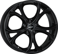 Load image into Gallery viewer, F8020LAGB33LG1X - MAK Lario 20X8 5X110 ET 33MM Gloss Black - MAK Wheels Canada
