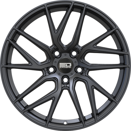 T208F3866MB - Euro Design Tech 20X8.5 5X112 ET 38MM Matte Black - Euro Design Wheels Canada