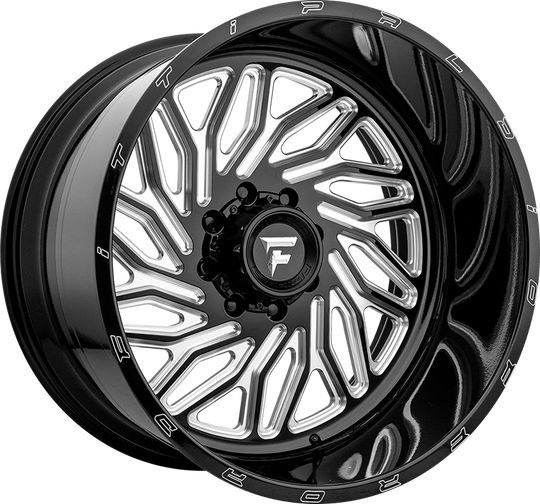 FA13-24128170N44BM - Fittipaldi Offroad FA13BM 24X12 8X170 ET -44MM Gloss Black Milled - Fittipaldi Offroad Wheels Canada