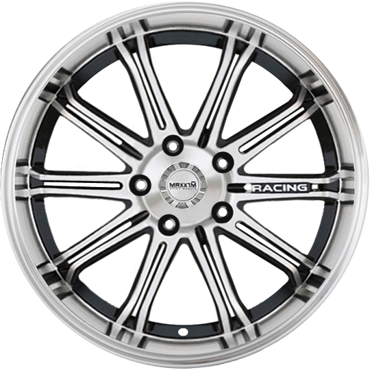 4S77D08405 - Maxxim Ferris 17X7 4X100 / 4X108 40mm Gloss Black With Machined Face - Maxxim Wheels Canada