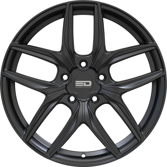 F209D3863MB - Euro Design Forza 20X9 5X108 ET 38MM Matte Black - Euro Design Wheels Canada