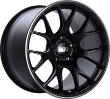 Load image into Gallery viewer, CH146BPO - BBS CHR 18X8.5 5X112 ET 38MM Black With Polished Stainless Steel Rim Protector - BBS Wheels Canada