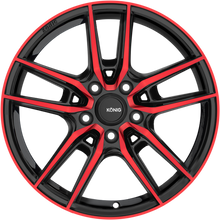 Charger l'image dans la galerie, MY8851243R - Konig Myth 18X8 5X112 ET 43MM Gloss Black With Red Tinted Clear Coat - Konig Wheels Canada