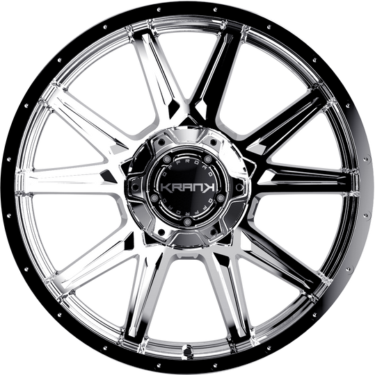 K7020952739P18CH - Krank Offroad Cylinder 20X9 5X127 ET 18MM Chrome - Krank Offroad Wheels Canada
