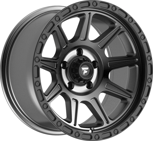 FT104-17905127N12AB - Fittipaldi Offroad FT104AB 17X9 5X127 ET -12MM Satin Anthracite With Satin Black Lip - Fittipaldi Offroad Wheels Canada