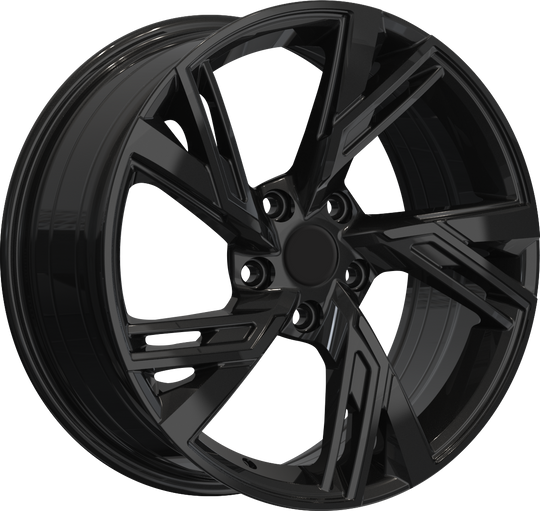RW150004 - YKW Replicas AR12 18X8 5X112 ET 35MM Gloss Black - YKW Replicas Wheels Canada